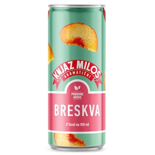 Bez.aromaticni Breskva Knjaz Milos 0,33l