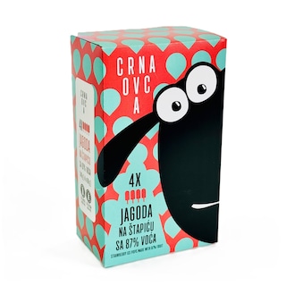 Vocni desert od jagode Crna ovca 4x60g