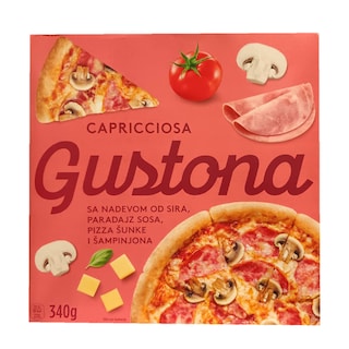Gustona Smrznuta pizza Capricciosa Gustona 340g