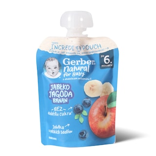 Pouch jabuka,borov.banana Gerber 80g