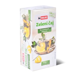 Caj zeleni sa aromom limuna Maxi 30g