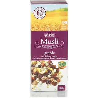 Musli grozdje bez dodatog secera 400g