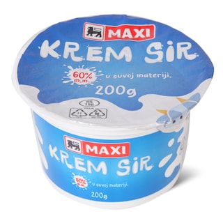 Krem sir classic 60%mm Maxi 200g