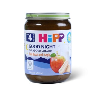 Kasica Hipp za l.noc-Decji keks jab 190g