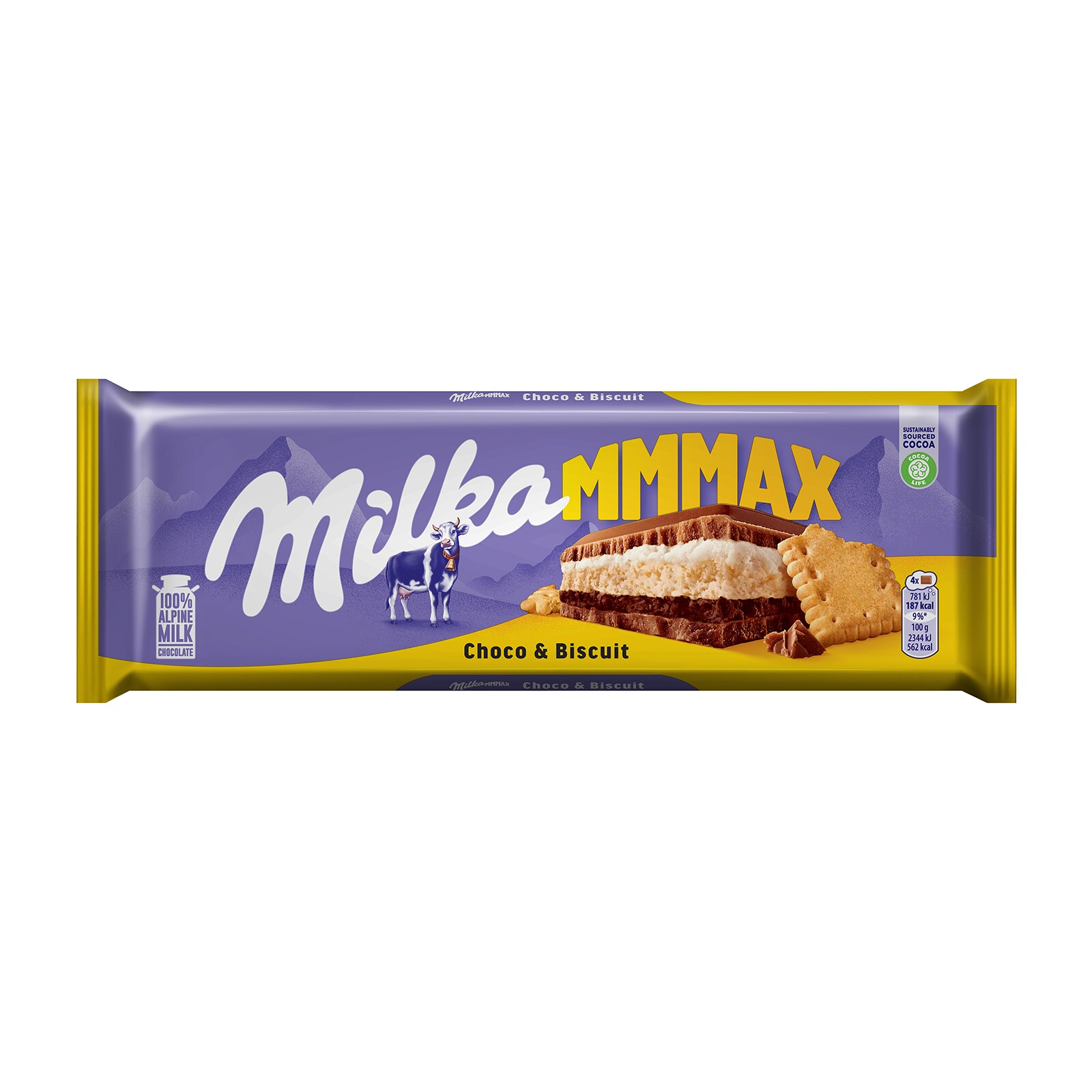 Milka | Cokolada choco biscuits Milka 300g | Maxi