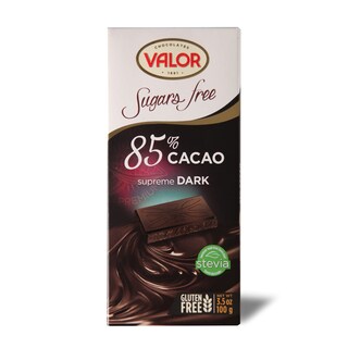 Cok.85%,bez secera sa stev.Valor 100g