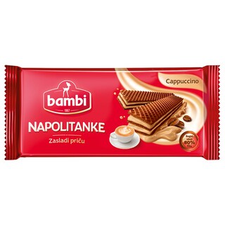Napolitanke cappuccino Bambi 185g