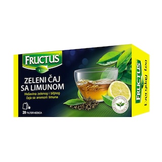 Caj zeleni sa limunom Fructus FV20-30g