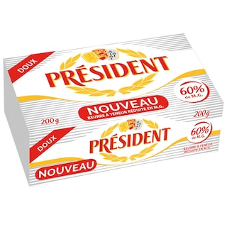 Maslac 60% mm President 200g