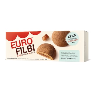 Biskvit Filbi punjen eurokremom 125g, Sw