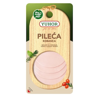 Pileca kobasica slajs 100g Yuhor