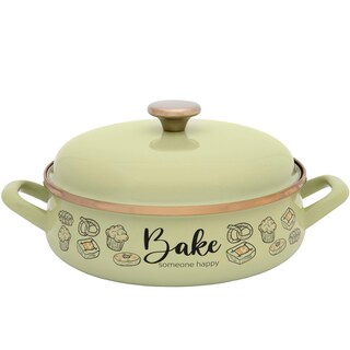 Tava sa poklopcem zelena Bake Metalac 24
