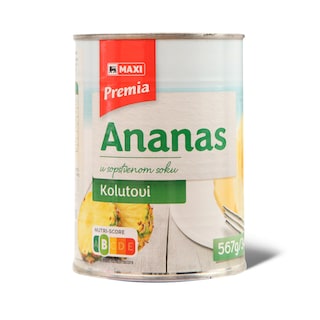 Ananas kolutovi u sopst.soku Premia 567g