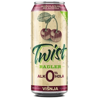 Radler Twist Visnja 0% limenka 0.33l