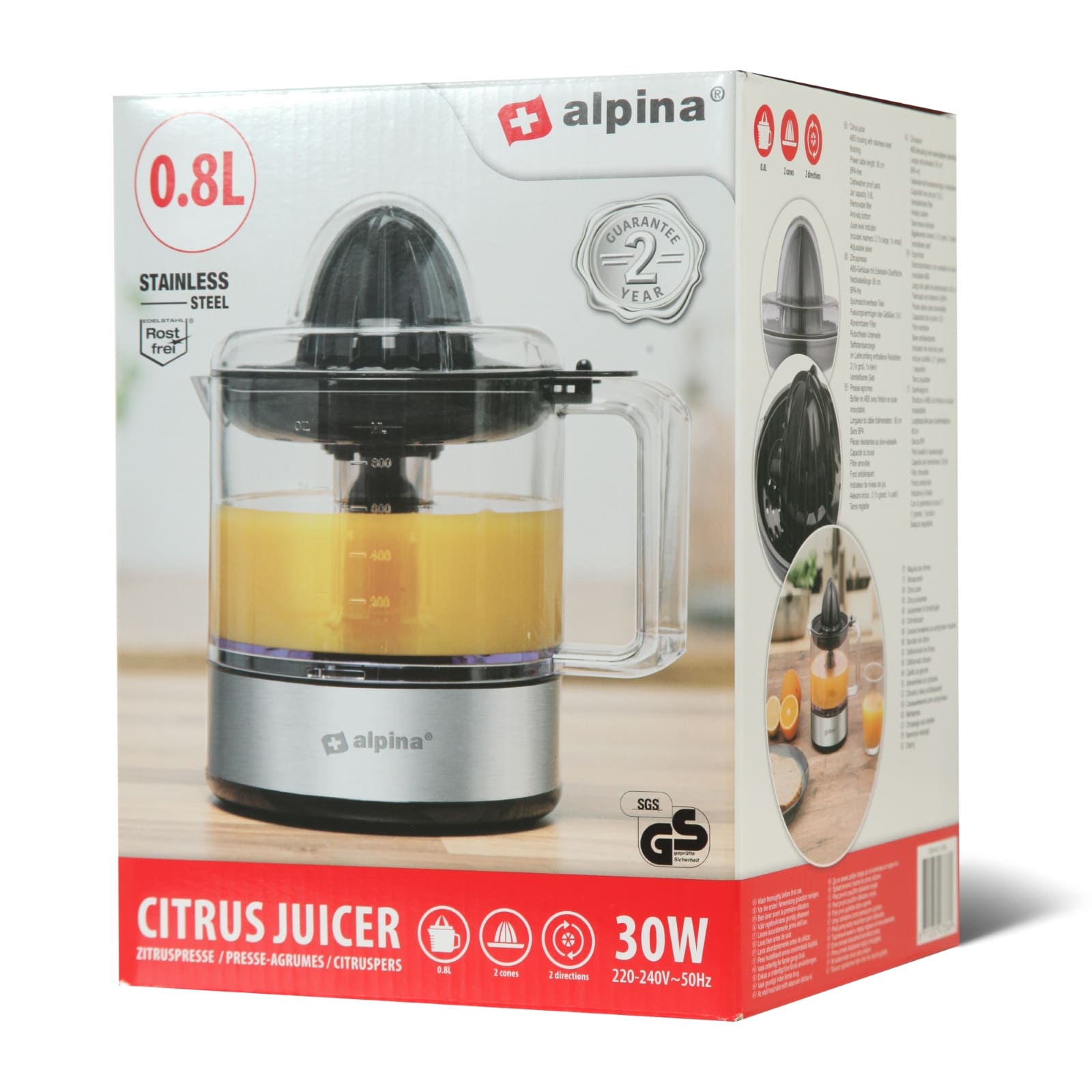 Citrus cediljka Alpina 230V 800ml