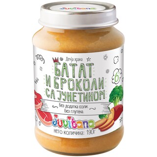 Kas.batat,brokoli i junet.Juvitana 190g