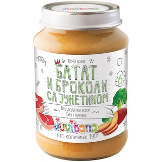 Kas.batat,brokoli i junet.Juvitana 190g