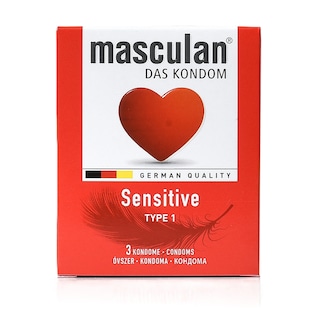 Kondom Masculan sensitive crveni 3/1