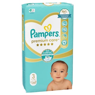 Pel.Pampers Premium Care VP S3 60 Midi