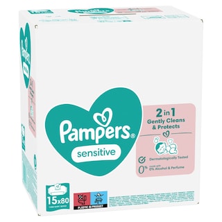 Vlazne maramice Pampers Sensitiv15x80kom