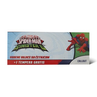 Vod.boje 1/12+grat.bela temp.Spiderman