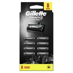 Patrone Gillette Mach3 charcoal 8ct