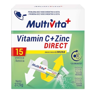 Multivita Vitamin C+zinc direct 15/1 50g