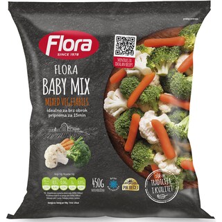 Smrznuto povrce za Flora Baby mix 450g