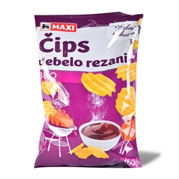 Cips rebrasti BBQ Maxi 150g