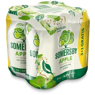 Sajder Somersby Jab.lim.0,33l 3+1gratis