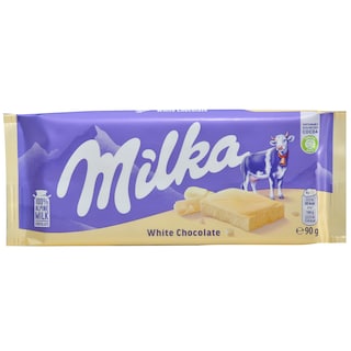 Cokolada bela Milka 90g