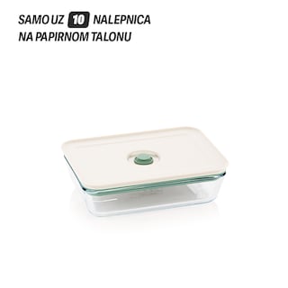 Pravougaona vakuum posuda 800ml Pyrex