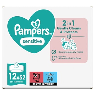 Vlazne maramice sensitive Pampers 12x52
