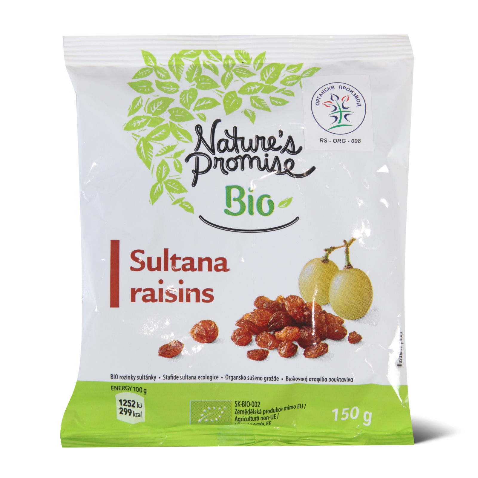 Suvo grozdje Nature's Promise BIO 150g