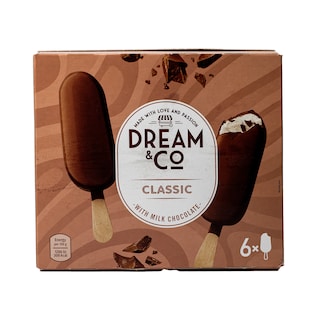 Dream & Co Sladoled mlečna čokolada 6x120ml
