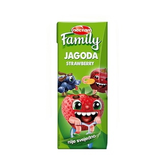 Nektar jagoda Family Nectar 0,2l