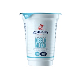 Kiselo mleko 2.8%mm Mlekara Sabac 180gr