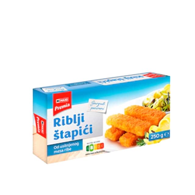 Maxi Smrznuti riblji stapici od usitnjenog mesa 250g