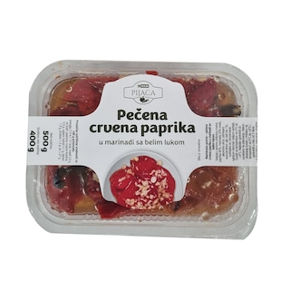 Paprika crvena pecena sa belim lukom 500