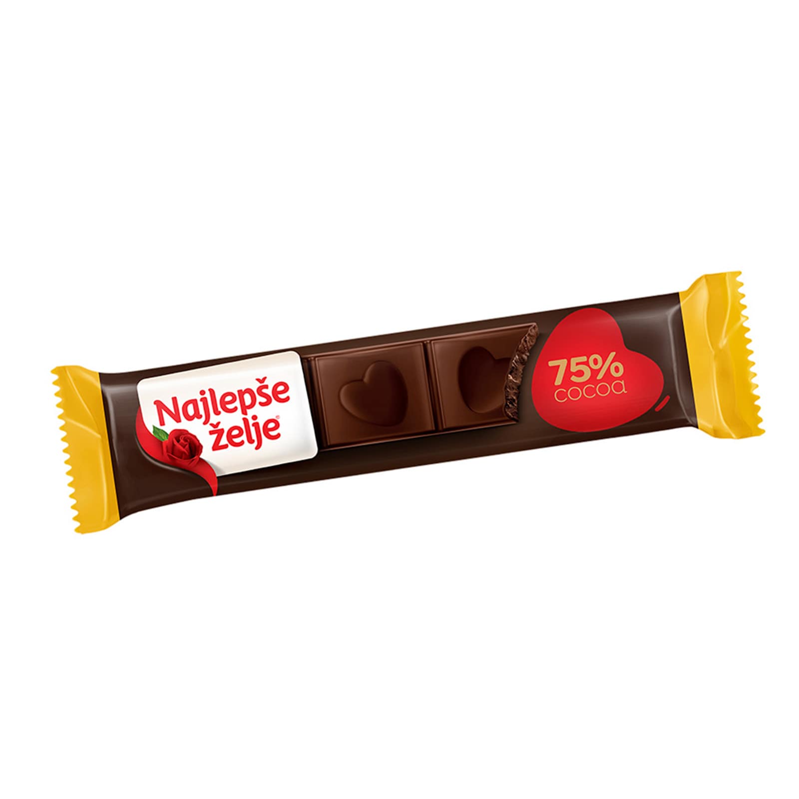 Najlepše Želje Crna 75% 30g