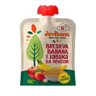 Bres.bana.jab.i keks.Juvitana 100g pouch