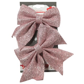 NG ukrasi masne roze 12cm 2kom 1561