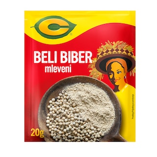 Biber beli mleveni C 20g