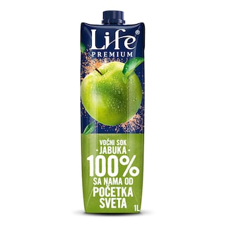 Sok jabuka 100% bistra Nectar Life 1l TP