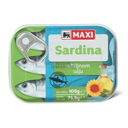 Sardina u biljnom ulju Maxi 105g