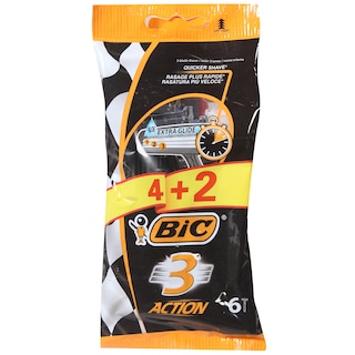Brijac muski BIC3 Action kesica 4+2