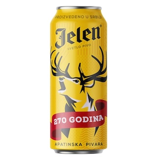 Pivo svetlo Jelen limenka 0.5l