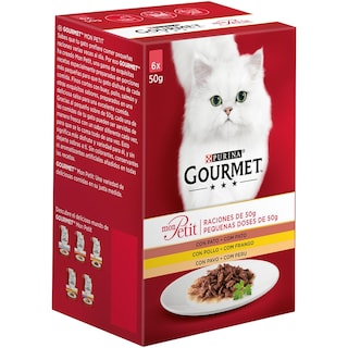 Gourmet MonPetit Piletina 6x50g