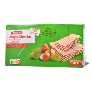 Napolitanke sa lesnikom Maxi 400g