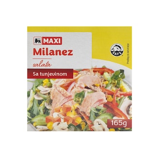 Tuna sal.Milanesse Maxi 165g
